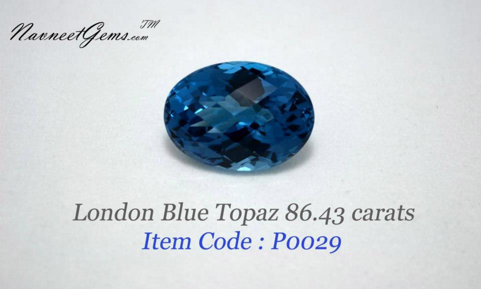 London Blue Topaz oval