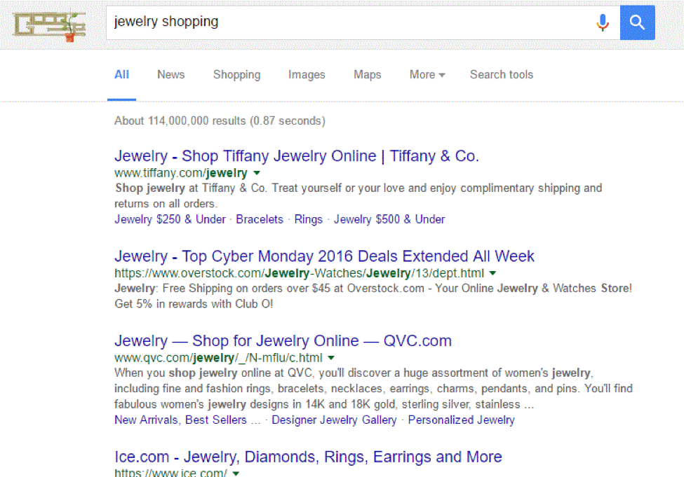 Jewelry Shopping research