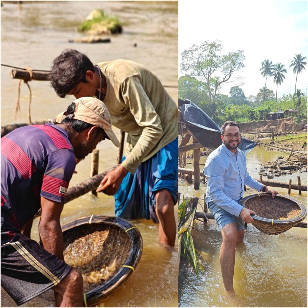 Visit to different sapphire mines in Ratnapura, Srilanka