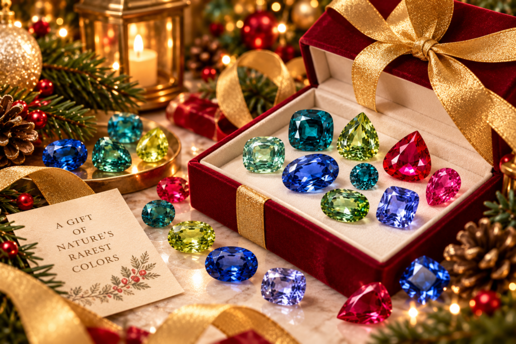 Colored Gemstones as Christmas Gifts