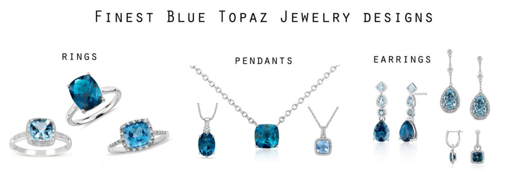blue topaz jewelry designs