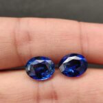 Ceylon Sapphire Pair of Royal Blue Sapphire pair