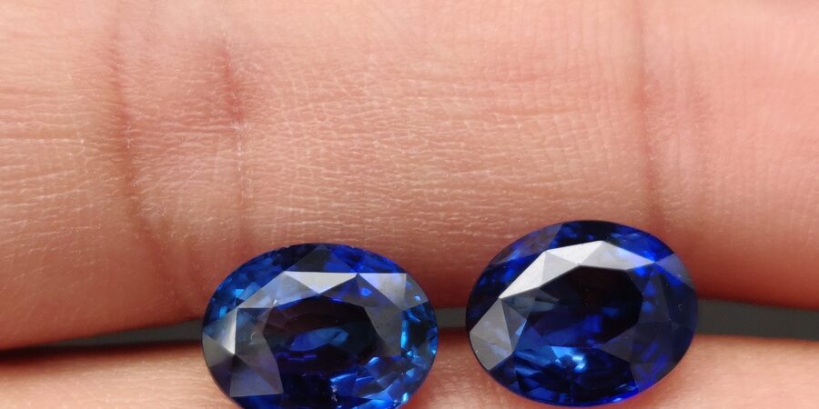 6.52 Cts Natural Blue Sapphire Marquise Cut 4x2 mm Lot 52 Pcs Ceylon Gemstones 