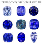 Different colors of Blue sapphire