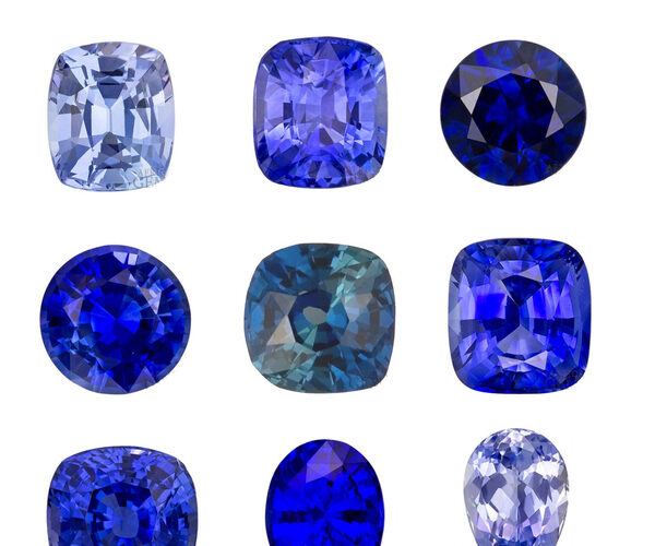 Different colors of Blue sapphire