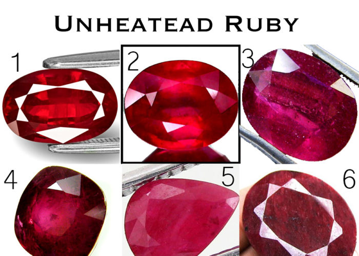 Quality of Unheated Ruby