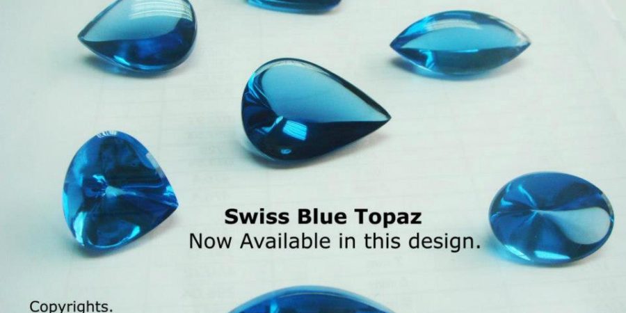 Swiss Blue Topaz cabochons