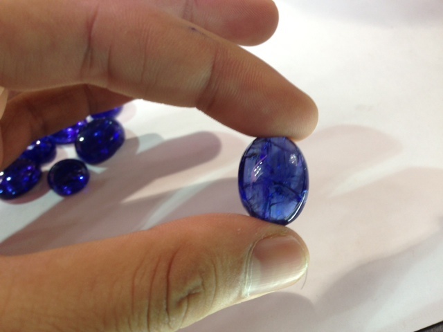 100/% Natural Tanzanite Cabochon AA Eye Clean 5x2.5 mm Marquise shape Lot 2.15 Carats for making jewellery
