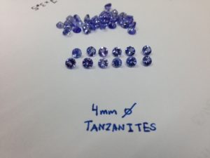 4mm Tanzanite Rounds Faceted