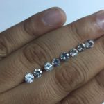 White sapphire Diamond cut