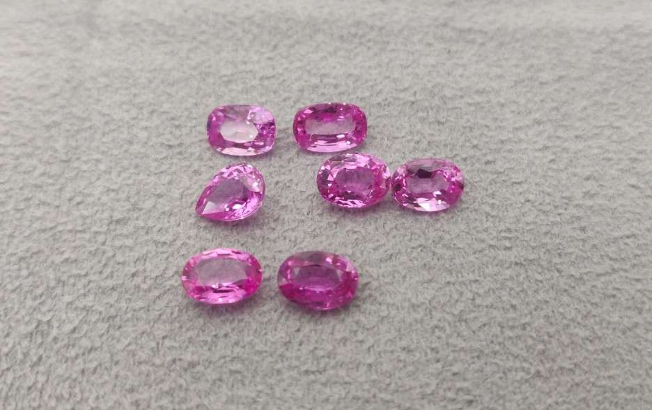 Different Shapes of Pink Sapphire