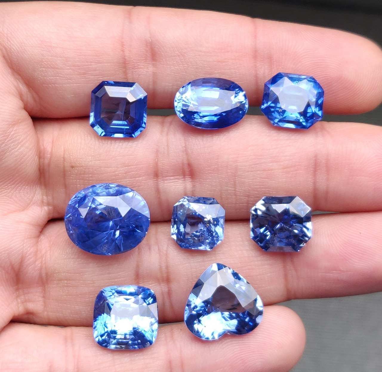 Ceylon blue sapphires