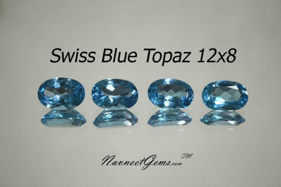Swiss Blue Topaz Ovals