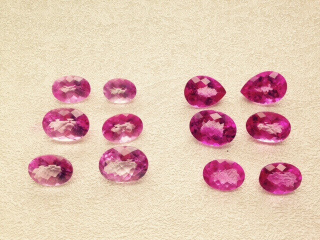 Pink Topaz Color Difference