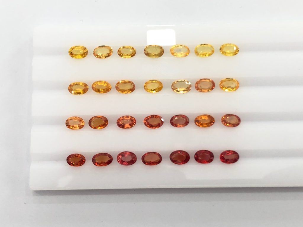 eternity yellow sapphire stones