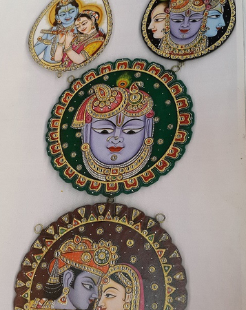 Tanjore work or paintings on cabochons8