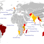 world map of ruby regions
