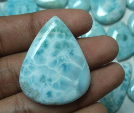 Details about   Natural Caribbean Larimar Cabochon Gemstone Wholesale Lot For Jewelry 18803 