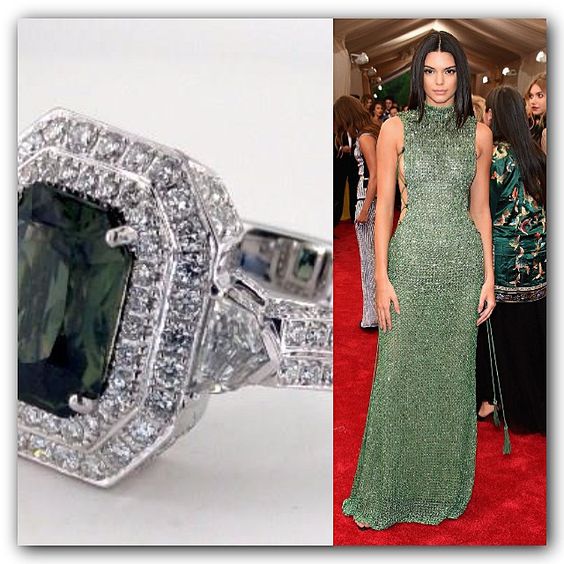 Kendall Jenner in Green Sapphire from Instagram