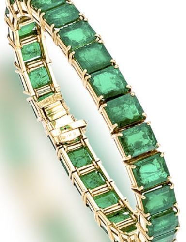 Emerald tennis bracelet