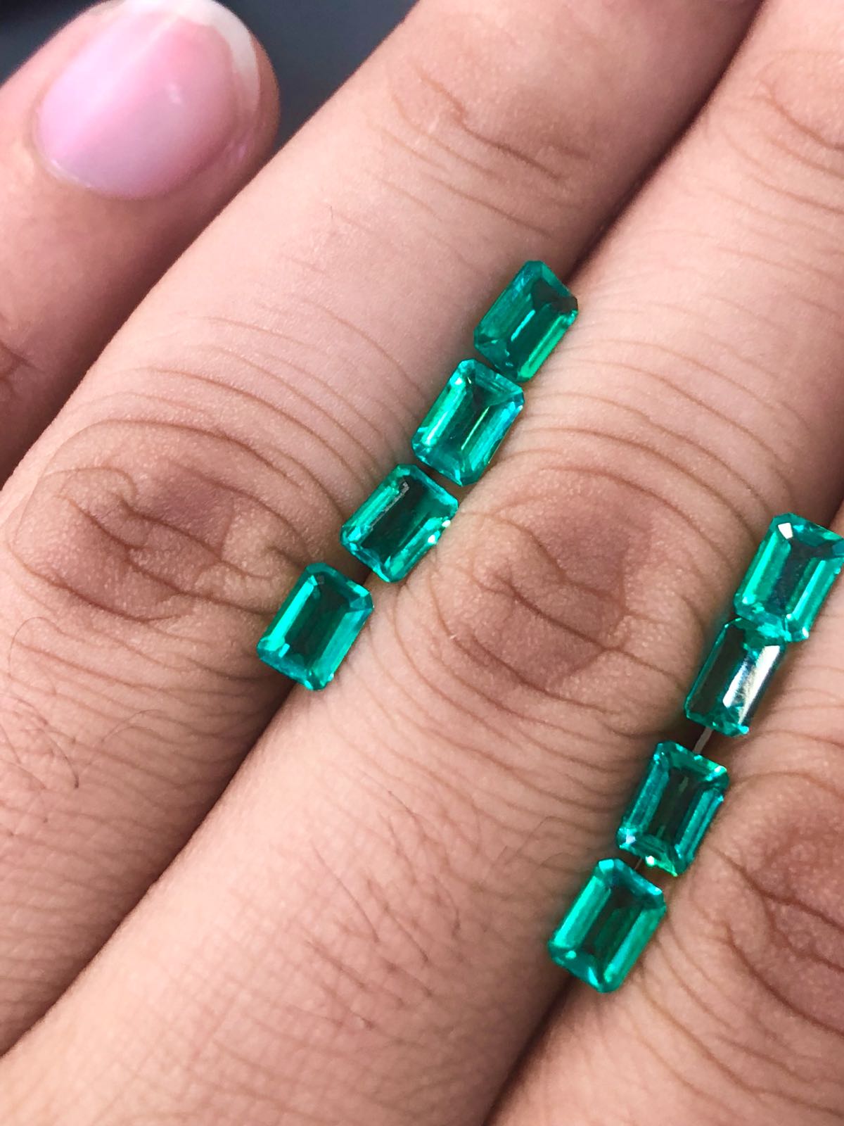 Lab Created Colombian Emeralds 2 Wholesale Gemstones & Jewelry Semi