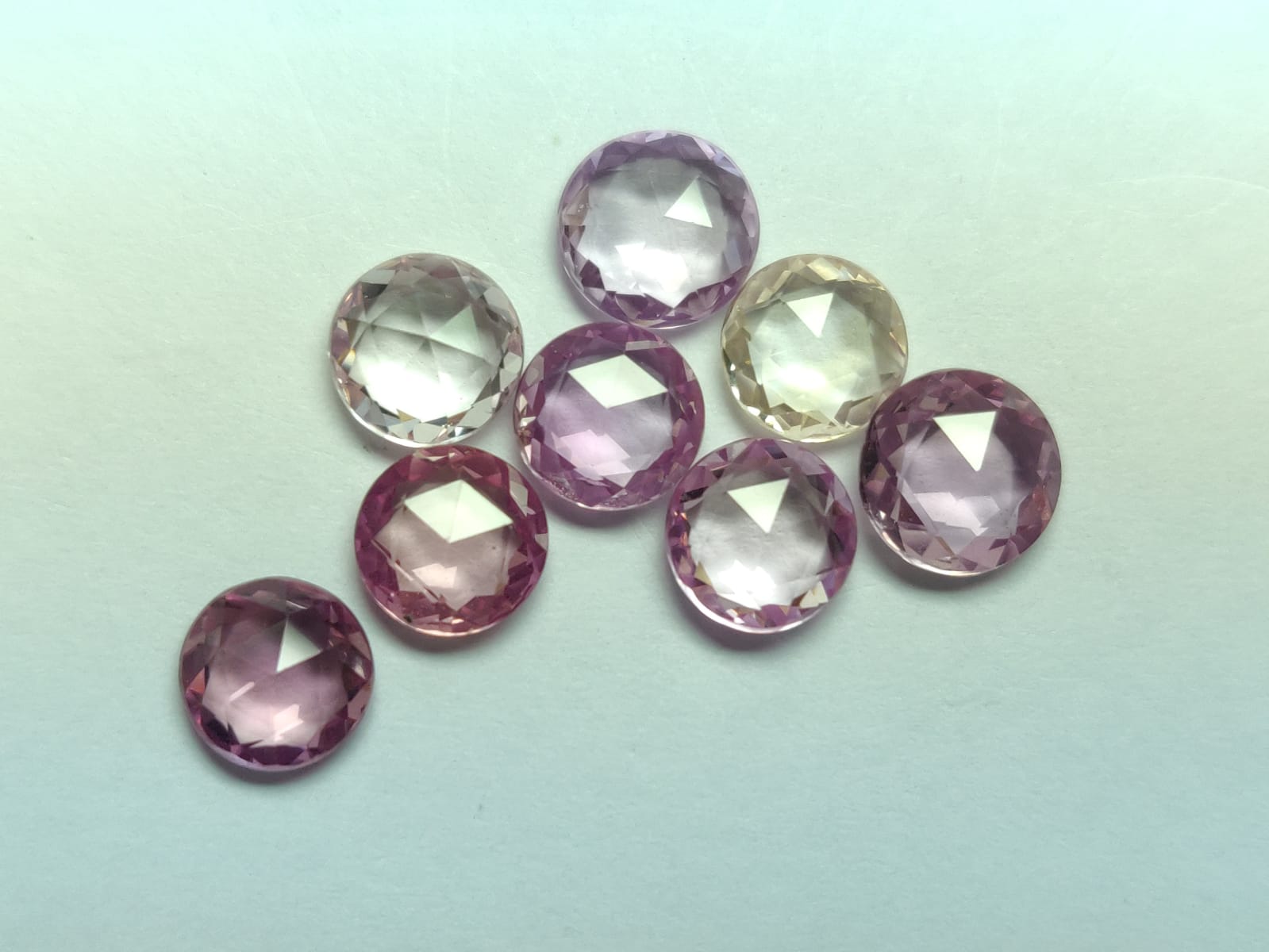 Details about   Pink Sapphire Rose Cut Round Cabochon Natural Sapphire Flat Back Cabochon 5mm