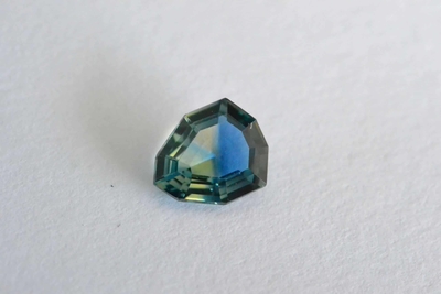 Uniquely cut and uniquely cut parti sapphire. Courtesy Navneet Gems and Minerals