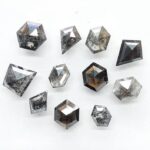 Fancy cut salt and pepper diamonds- NGM