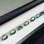 Fine Calibered Teal and Parti Sapphires