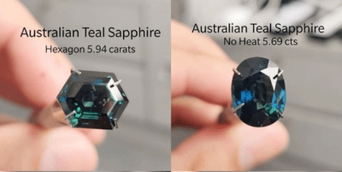 Australian Teal Sapphires