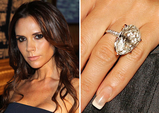 Victoria beckham pear shaped engagement ring