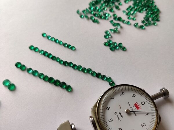 2-5mm calibrated Zambian emeralds