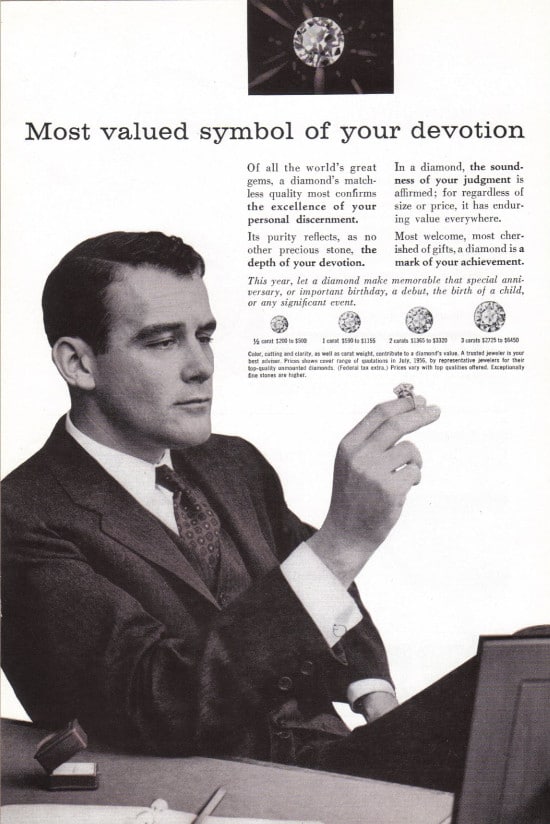 A DeBeers ad campaign from early 1930