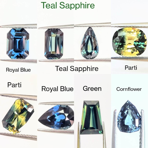 Different Shades of Teal sapphire
