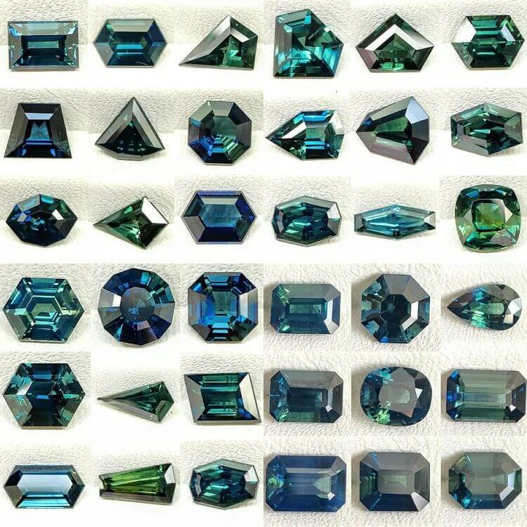 Unheated Australian Sapphires 36 pieces