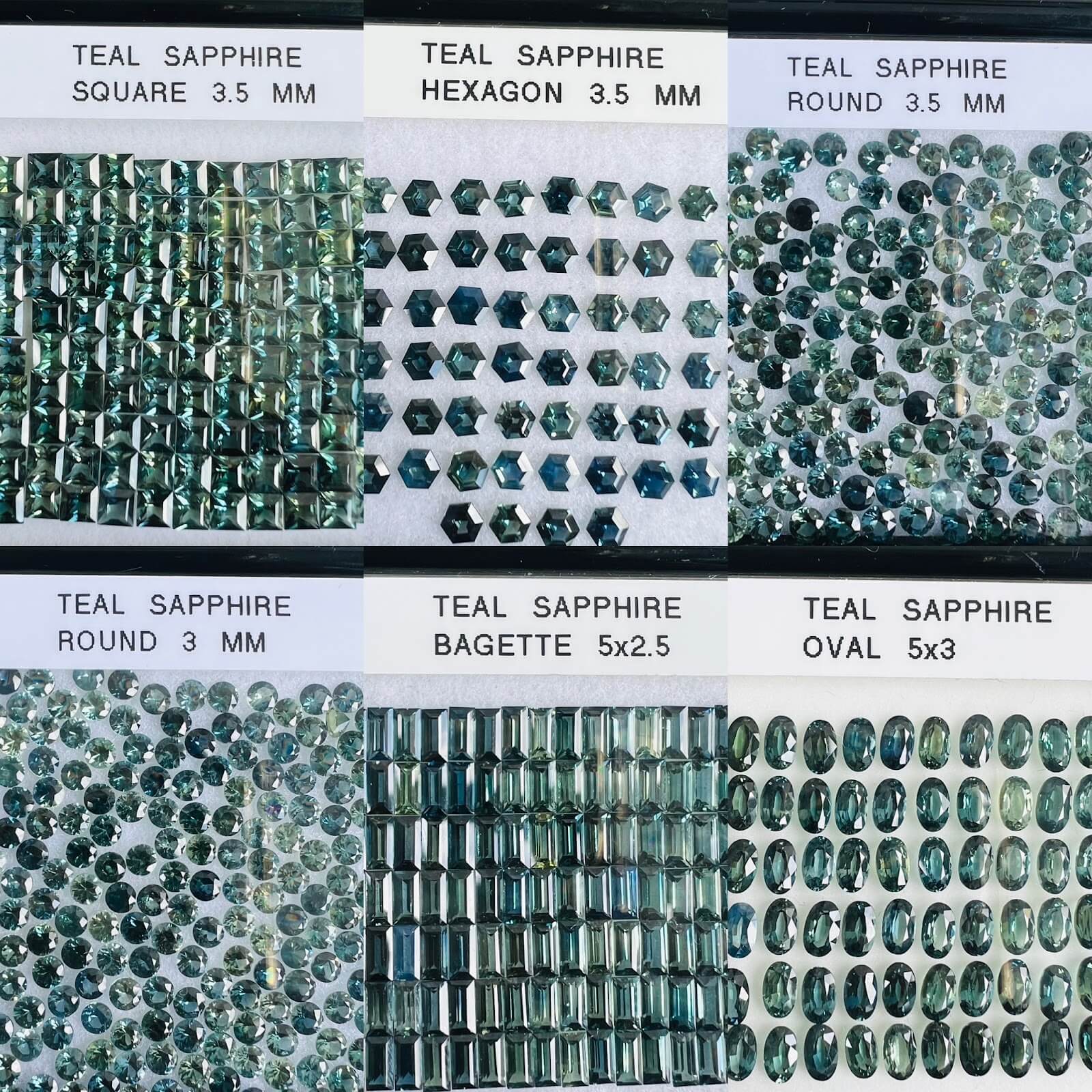 Calibrated Ethically sourced Teal Sapphire, Unheated Sapphires, Bi-Color Sapphire, Green Sapphire, Hexagon Teal Sapphires, Round Teal Sapphire, Oval Teal Sapphire, Bagette Teal Sapphire