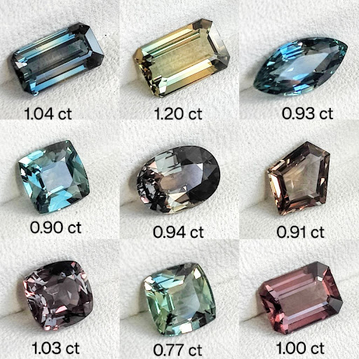 Tanzanian Sapphires, Unheated Sapphires, Bi-Color Sapphire, GreenSapphires, Teal Sapphires, Wholesale Gemstones
