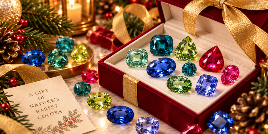 Colored Gemstones as Christmas Gifts